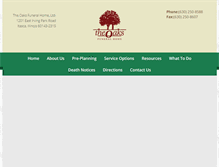 Tablet Screenshot of oaksfh.com
